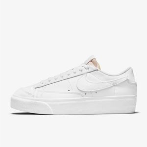 BRAND NEW nike white blazer low platform sneakers